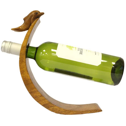 Drveni Stalak za Vino - Delfin