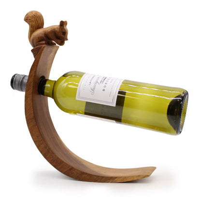 Drveni Stalak za Vino – Vjeverica